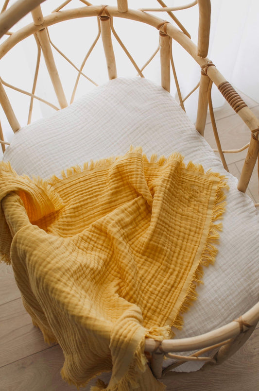 Yellow Muslin Blanket
