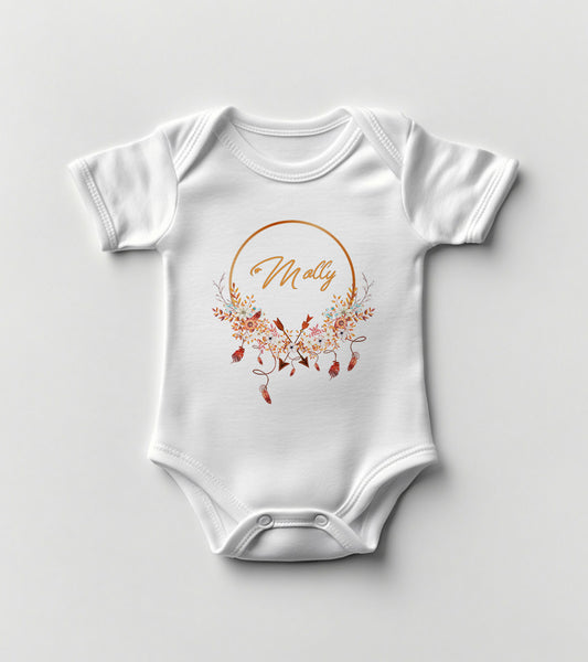 Boho Dreamcatcher Baby Bodysuit