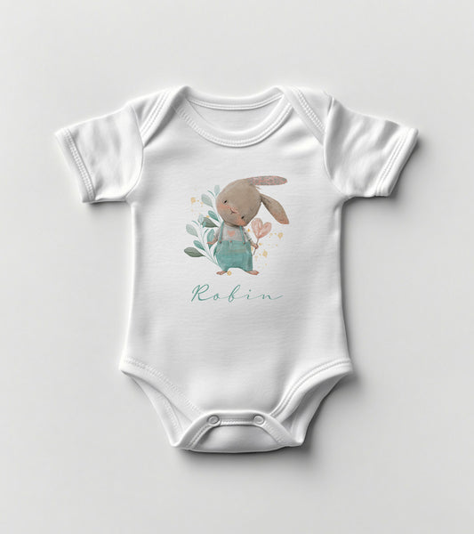 Cute Little Rabbit Baby Bodysuit