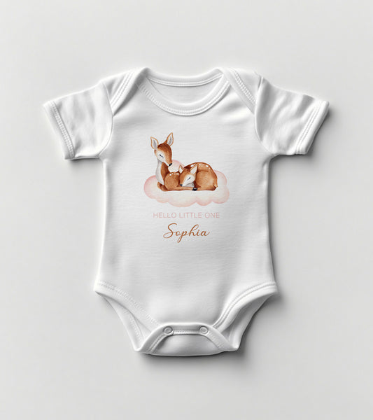 Hello Little One - Deer Baby Bodysuit