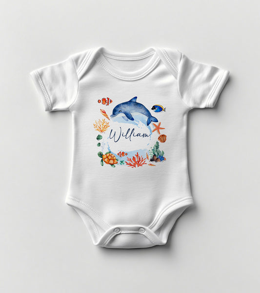 Dolphin Baby Bodysuit