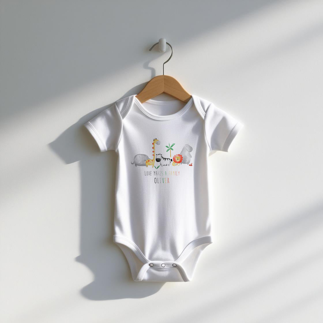 Love Makes a Family Baby Bodysuit