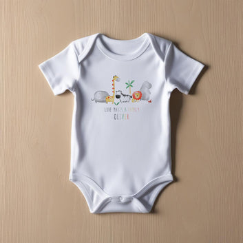 Love Makes a Family Baby Bodysuit