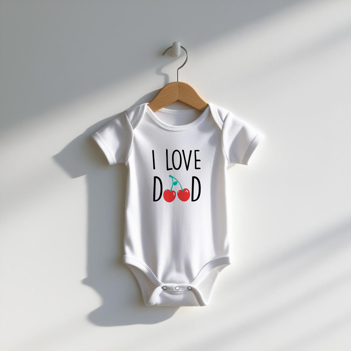 I Love Dad Baby Bodysuit