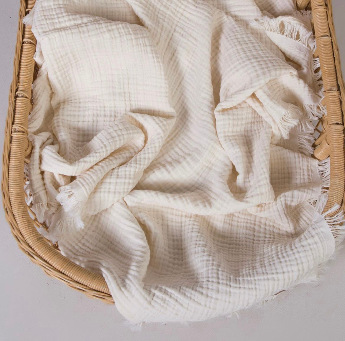 Ecru Muslin Blanket