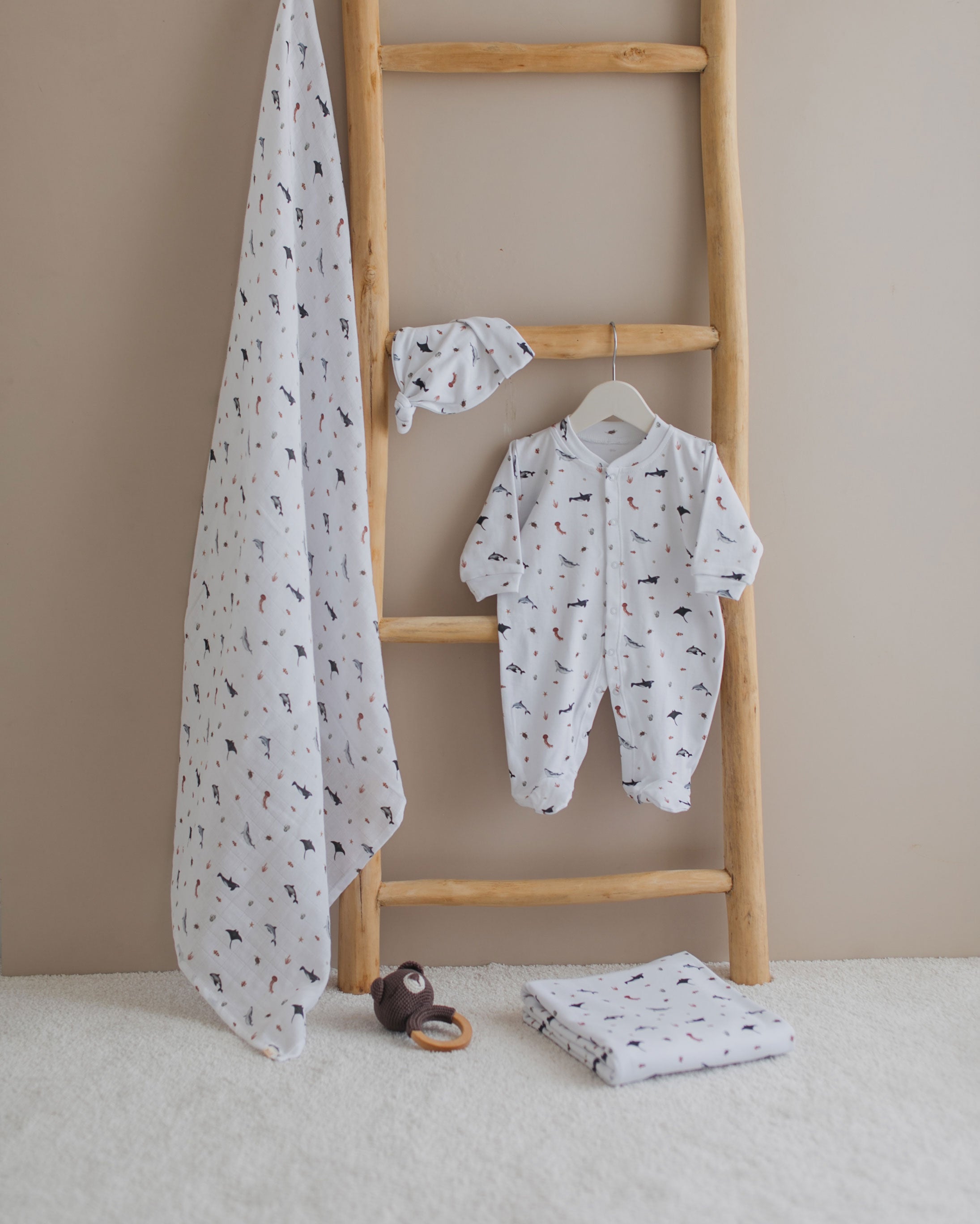 Ocean Newborn Hospital Gift Set