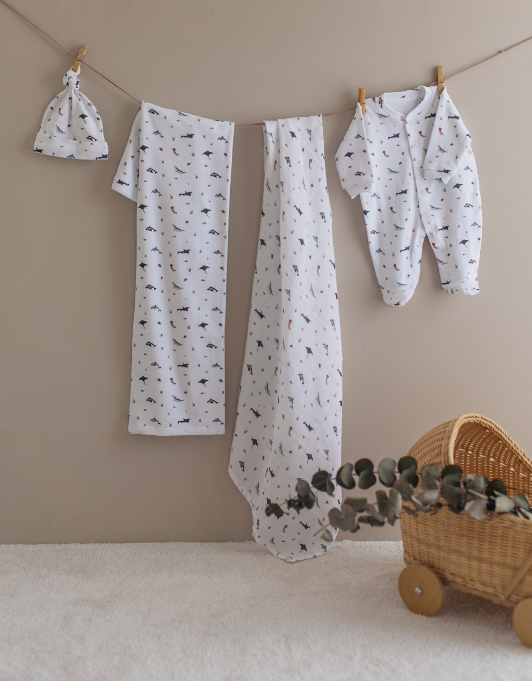 Ocean Newborn Hospital Gift Set