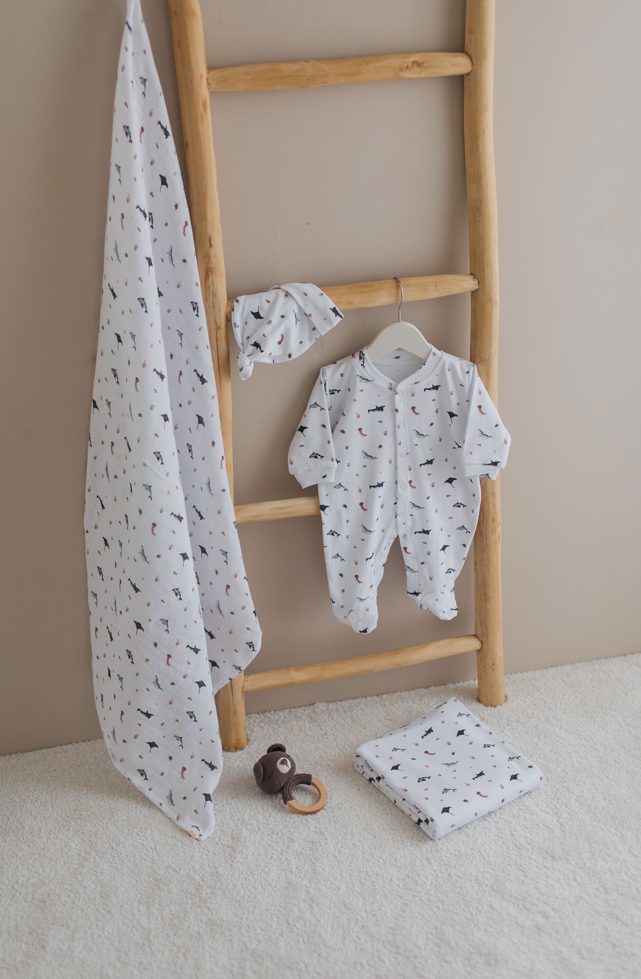 Ocean Newborn Hospital Gift Set