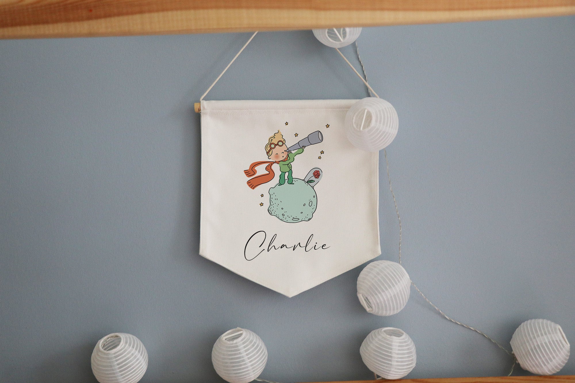 Name Pennant Cotton Banner - Prince