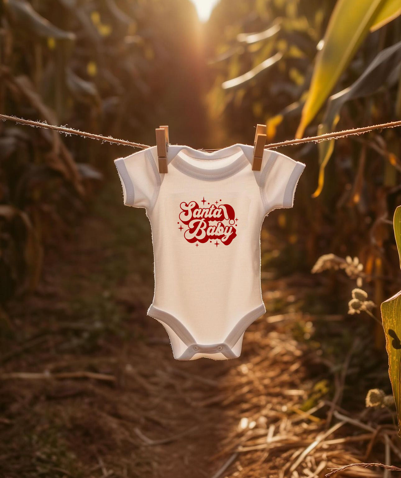 Santa Baby Baby Bodysuit