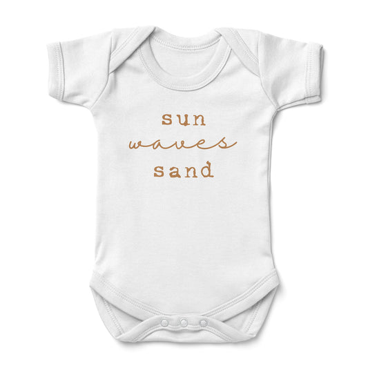 Sun Waves Sand Baby Bodysuit