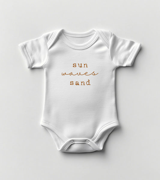 Sun Waves Sand Baby Bodysuit