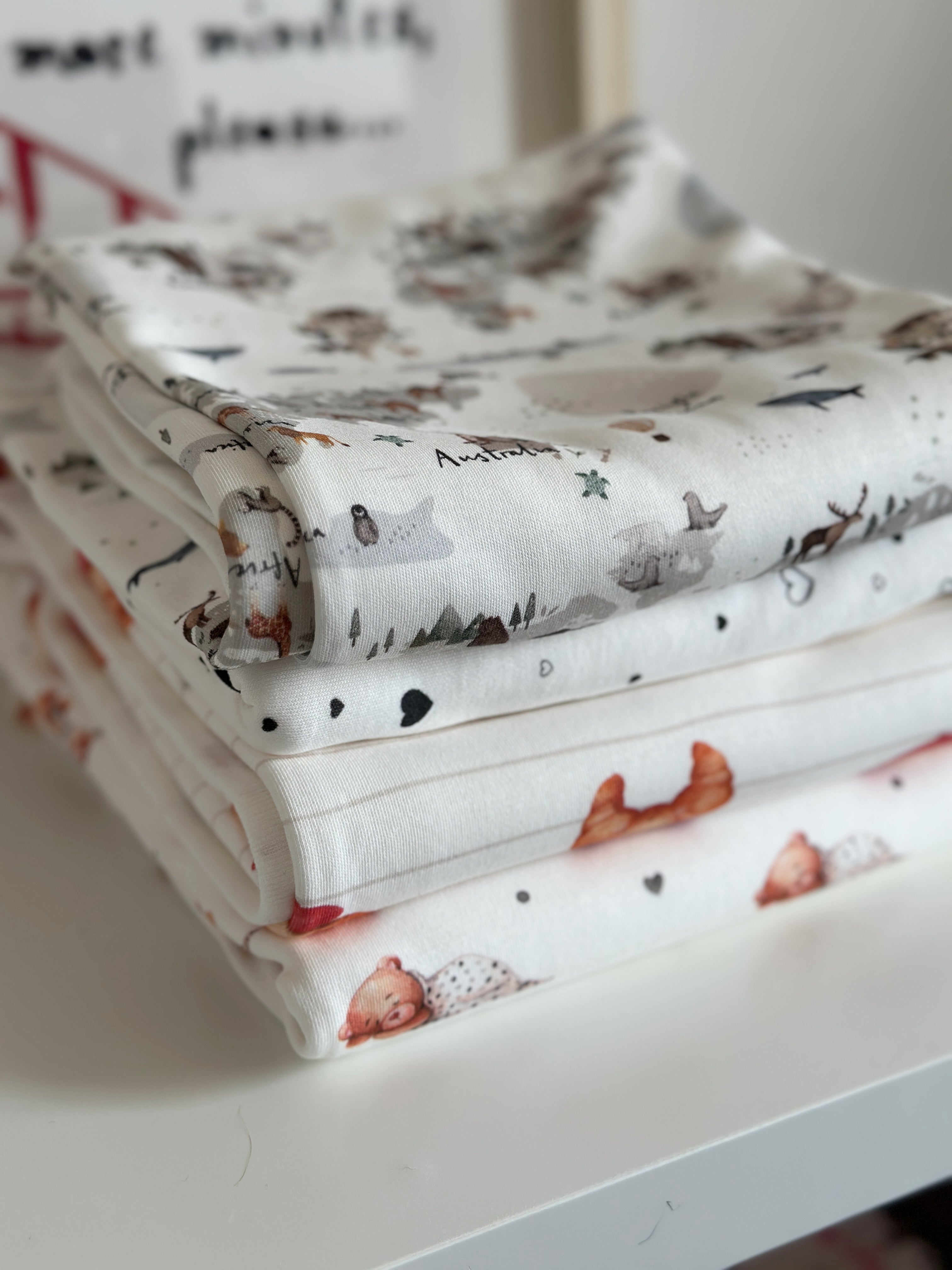 World Map Animal Baby Blanket & Hat