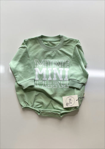 Green ‘Mini’ Printed Romper