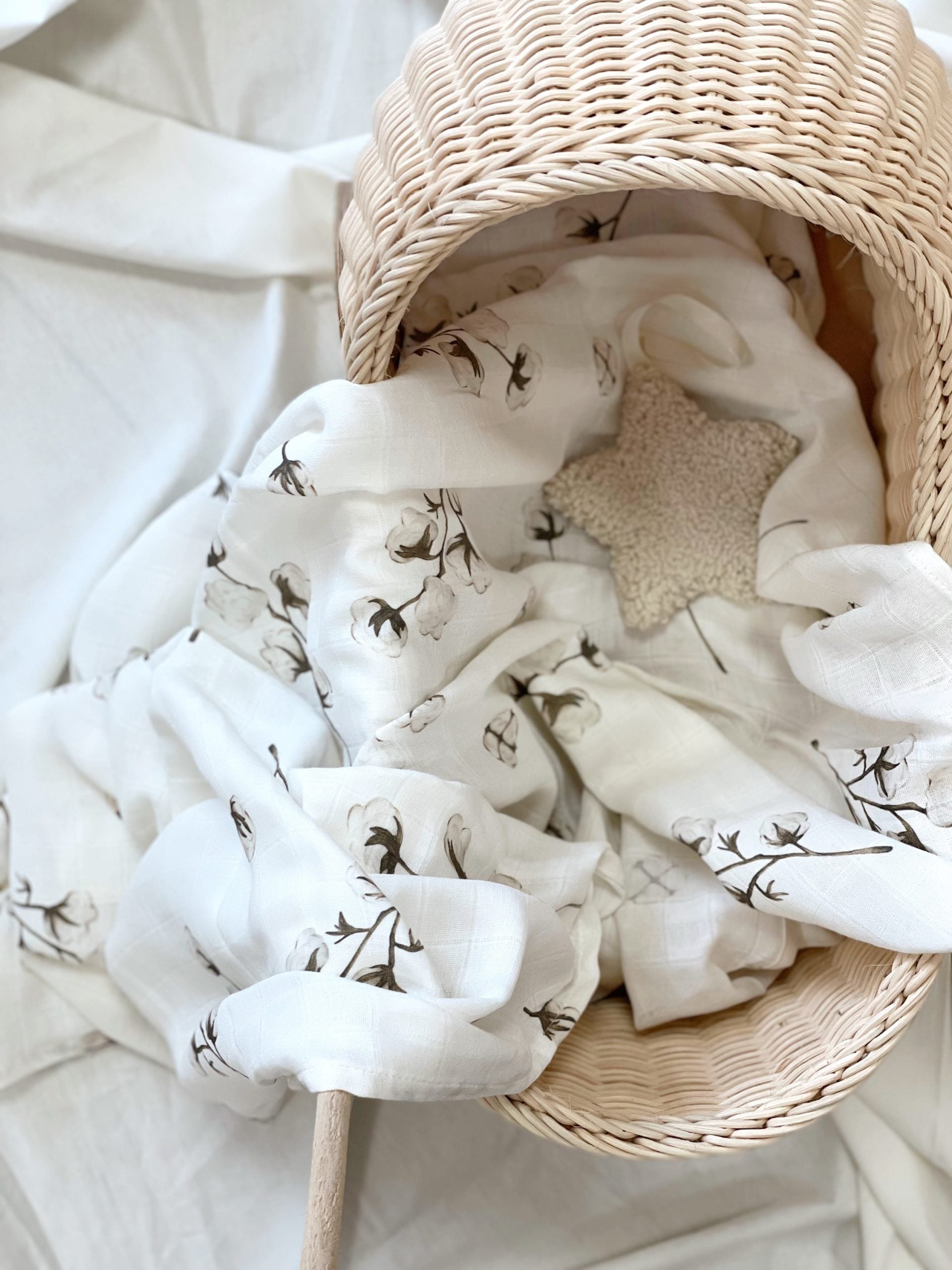 Cotton Flower Muslin Swaddle - Blzandco