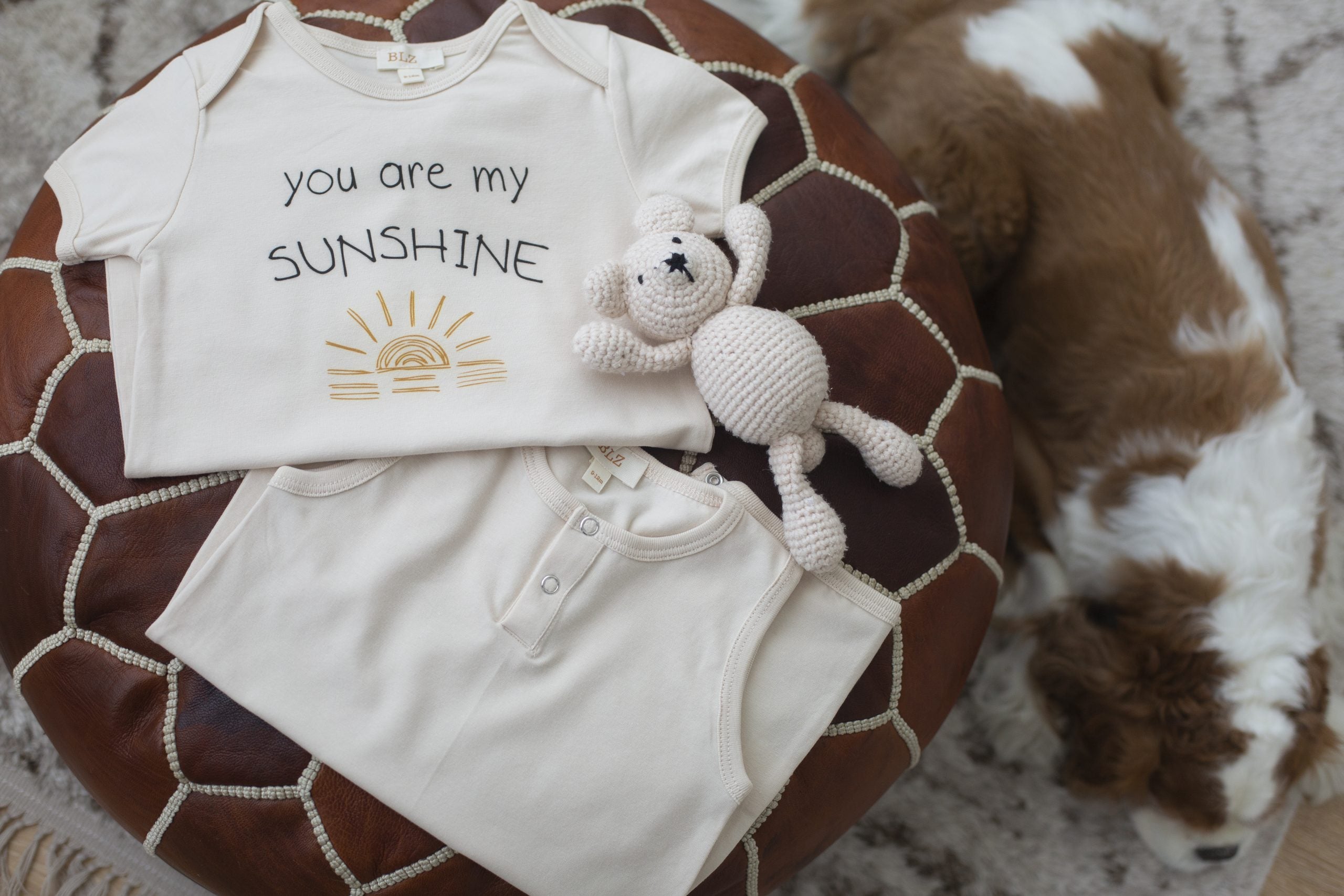 Beige Color 2 Pieces Set Summer Short Overall - Blzandco