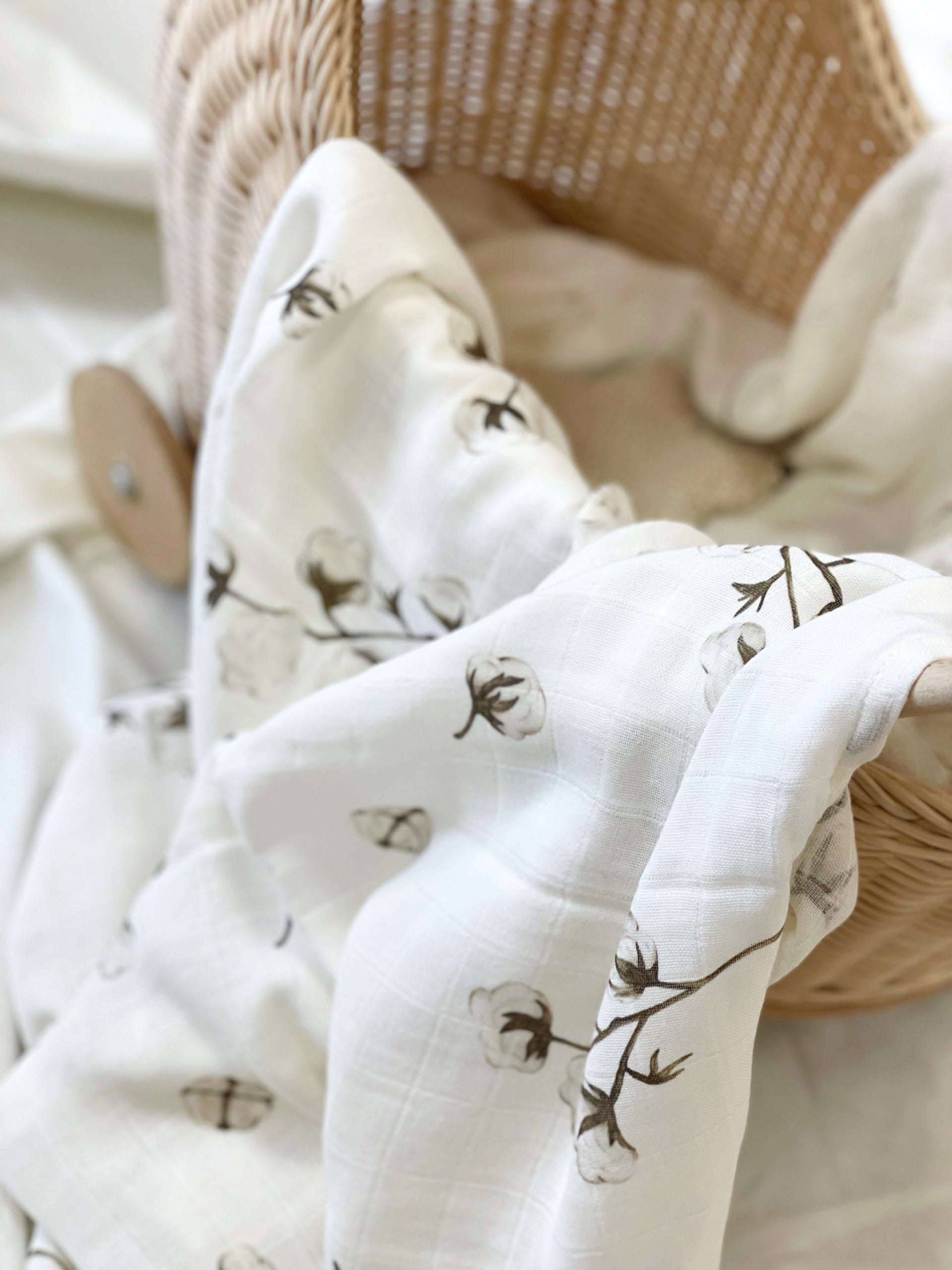 Cotton Flower Muslin Swaddle - Blzandco