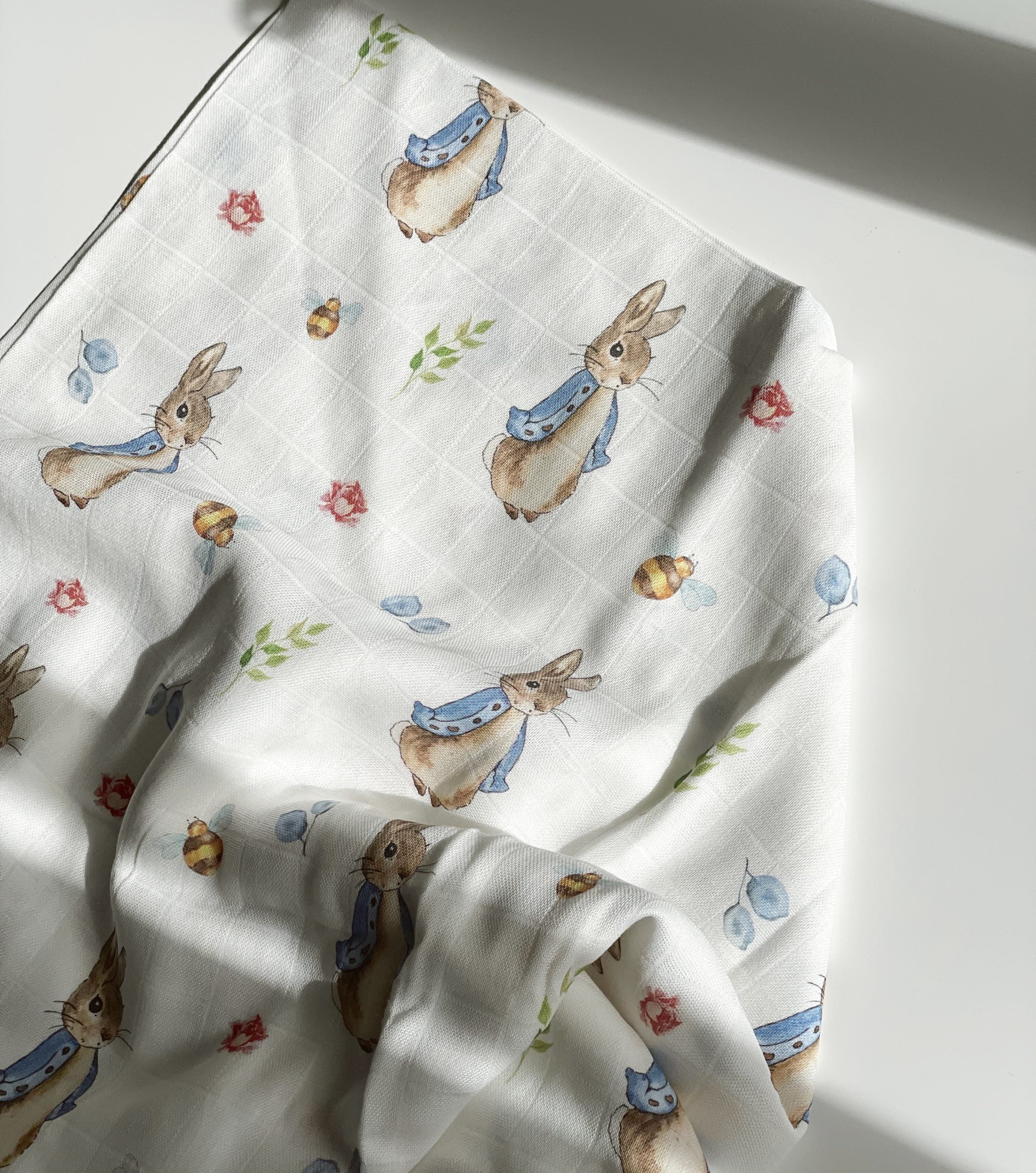 Peter deals rabbit swaddle