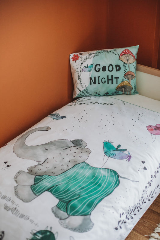 Elephant Duvet Cover and Pillow Case