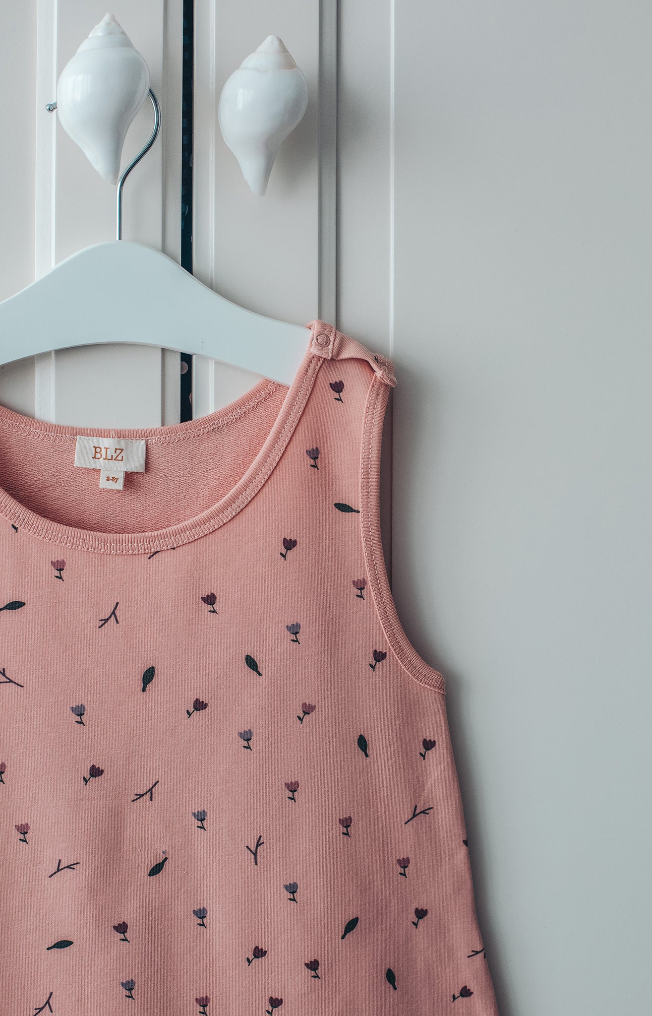 Pink Flowers Dungarees