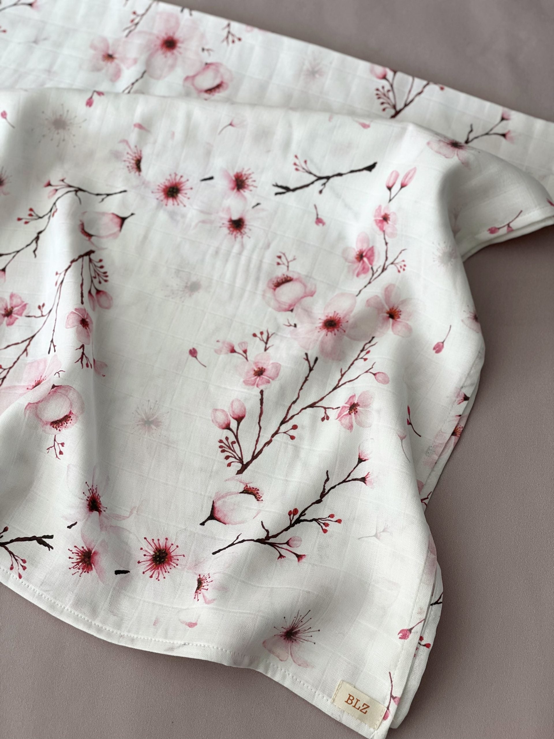 Cherry Blossom Muslin Swaddle - Blzandco
