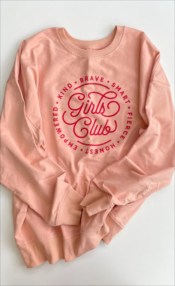Pink Girls Club Mom Sweatshirt - Blzandco