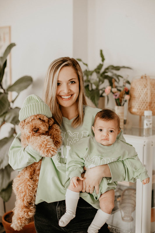 Green Mama Printed Mom Sweatshirt