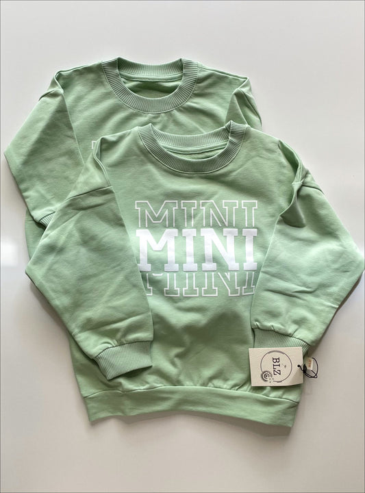 Green ‘Mini’ Printed Sweat