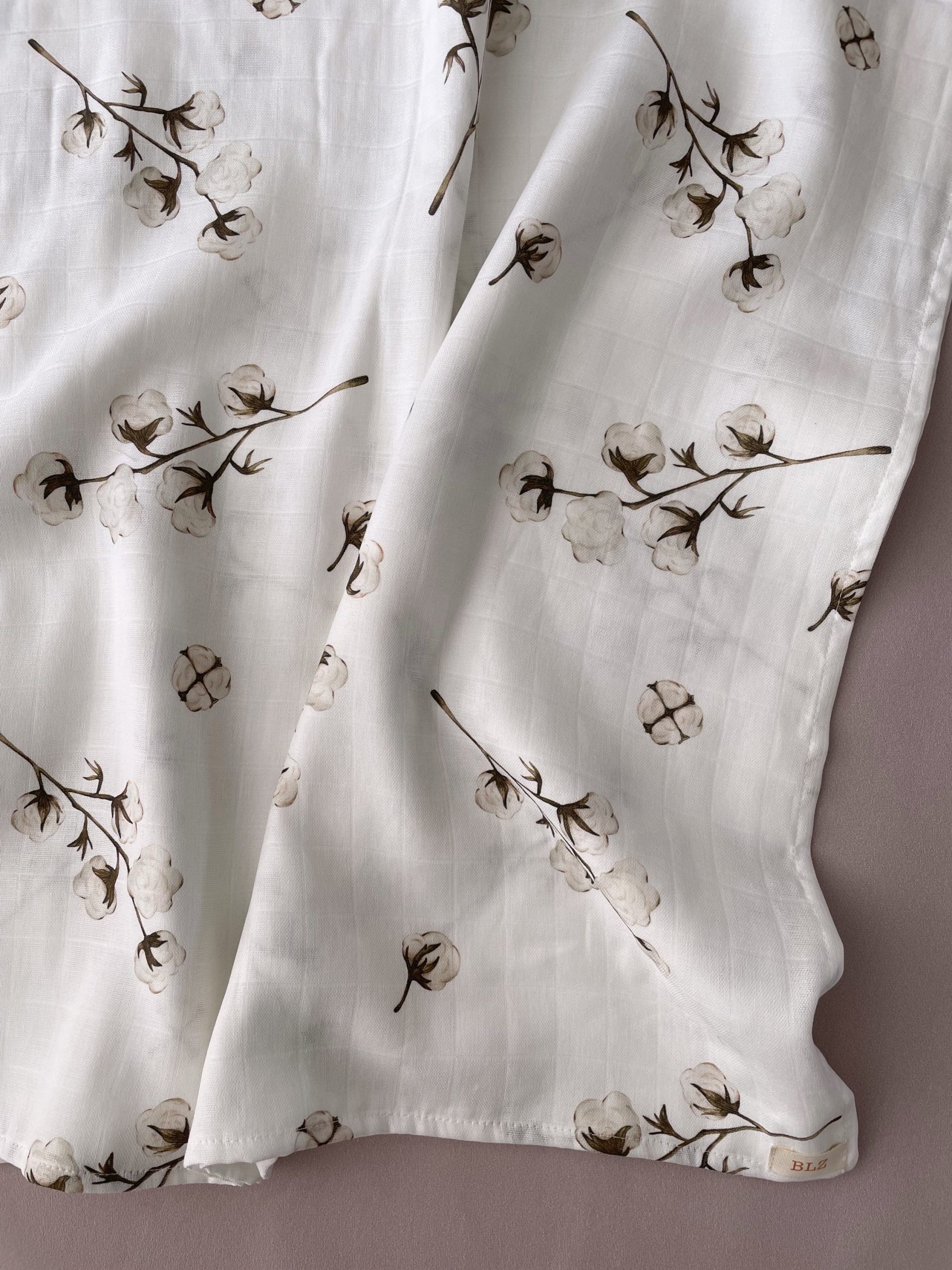 Cotton Flower Muslin Swaddle - Blzandco