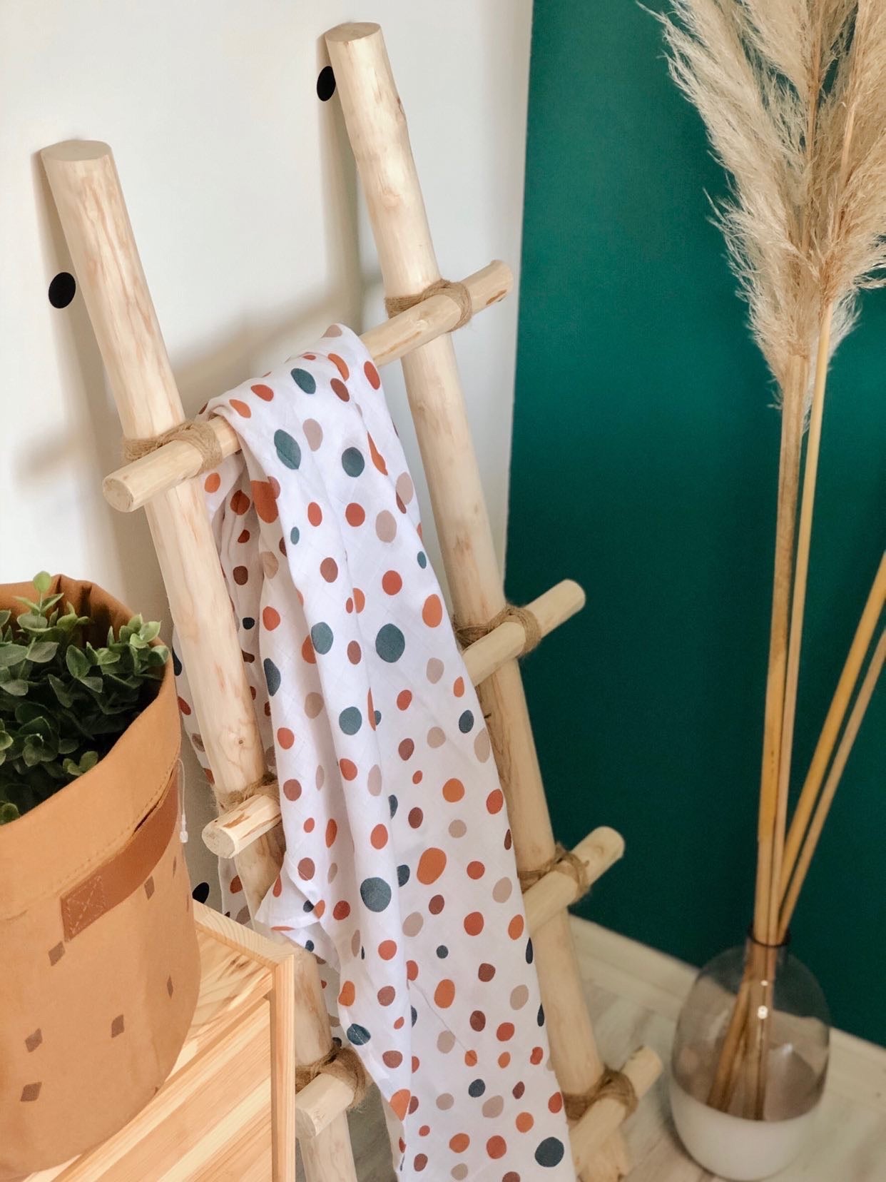 Colorful Dots Muslin Swaddle - Blzandco
