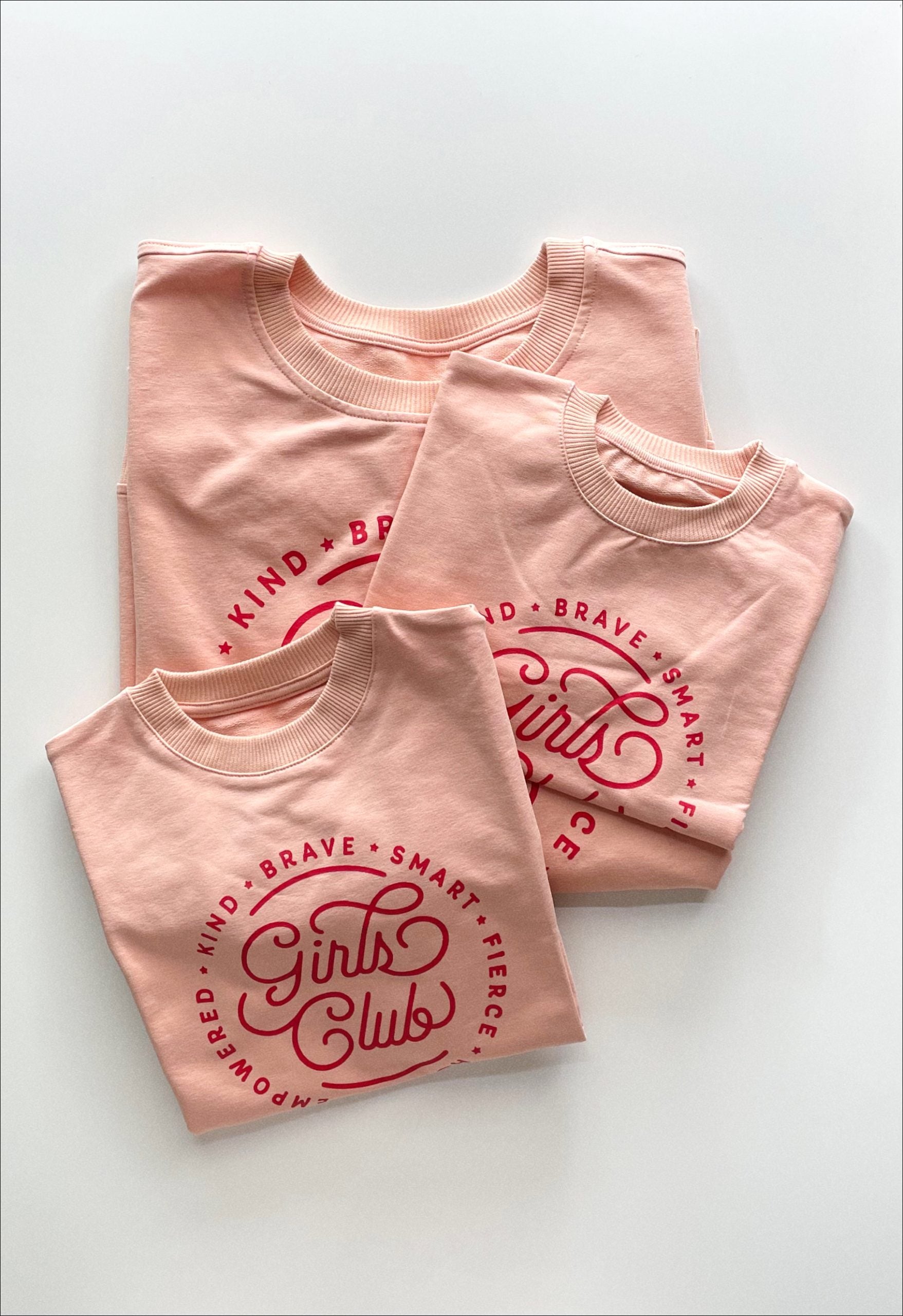 Pink ‘Girls Club’  Kids Sweat - Blzandco