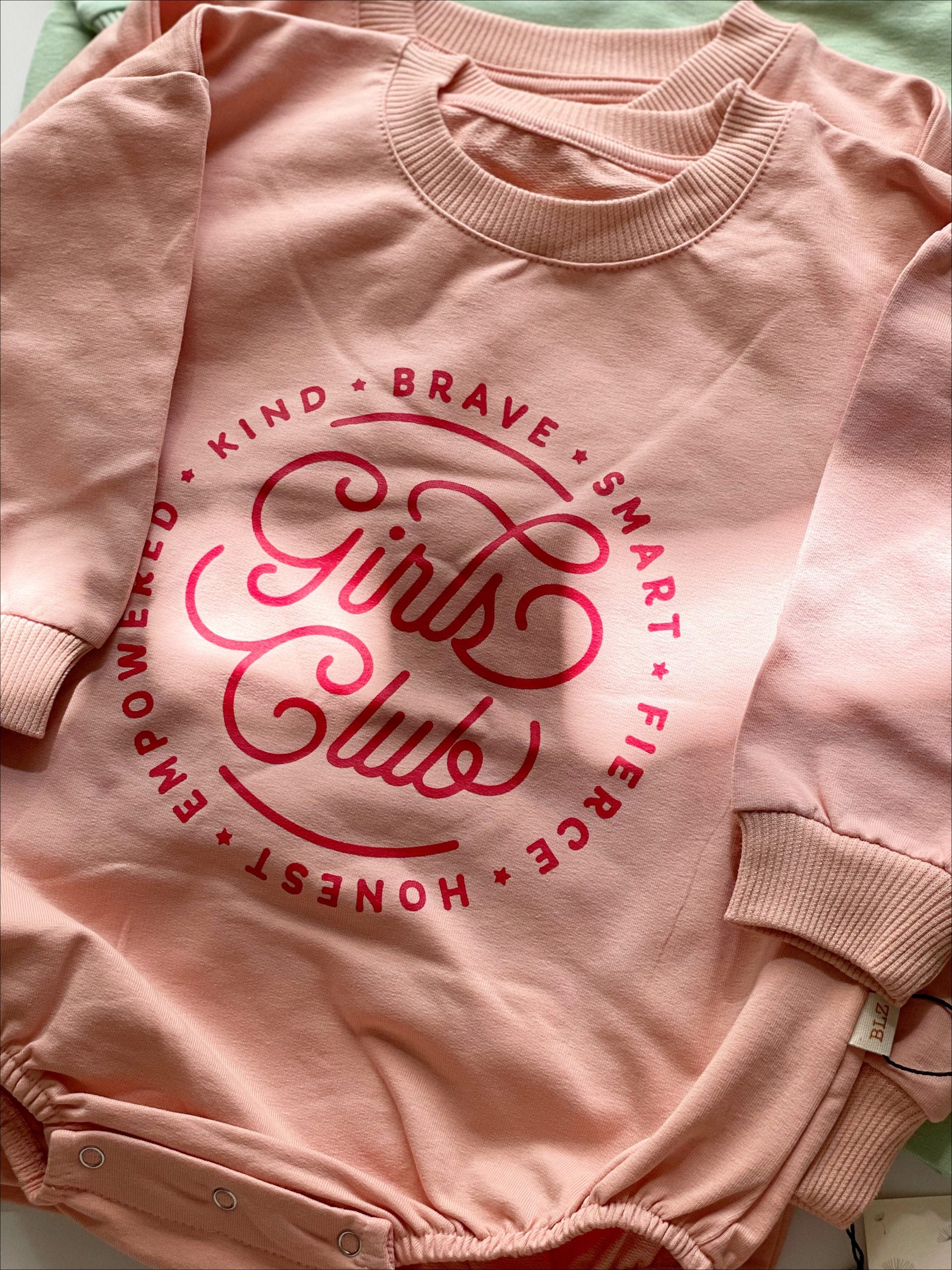 Pink ‘Girls Club’  Kids Sweat - Blzandco