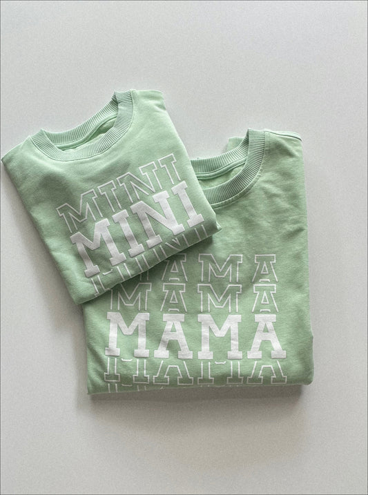 Green Mama Printed Mom Sweatshirt - Blzandco
