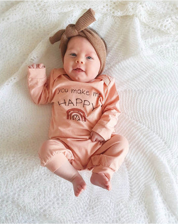 Make Me Happy Pink Overall - Blzandco