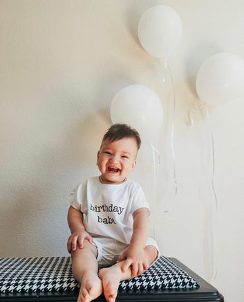 White Birthday Babe Tshirt
