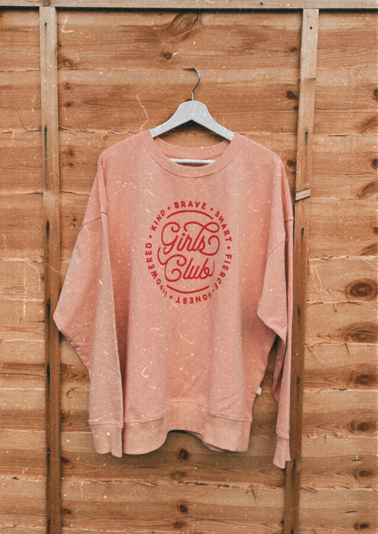 Pink Girls Club Mom Sweatshirt