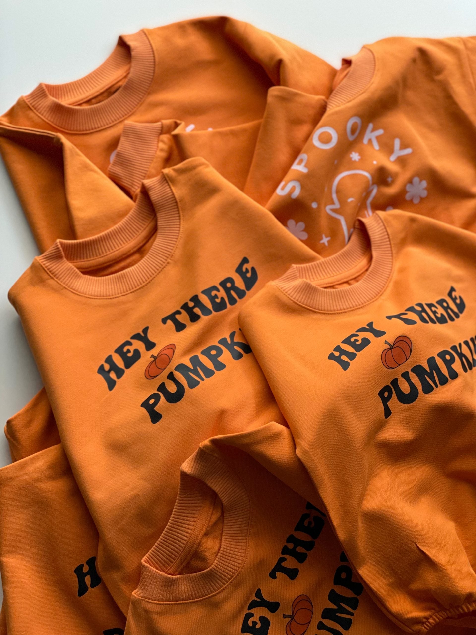 Orange Halloween Kids Printed Sweat - Blzandco