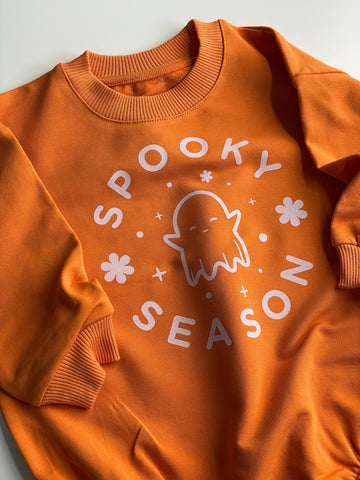 Orange Halloween Kids Printed Sweat - Blzandco