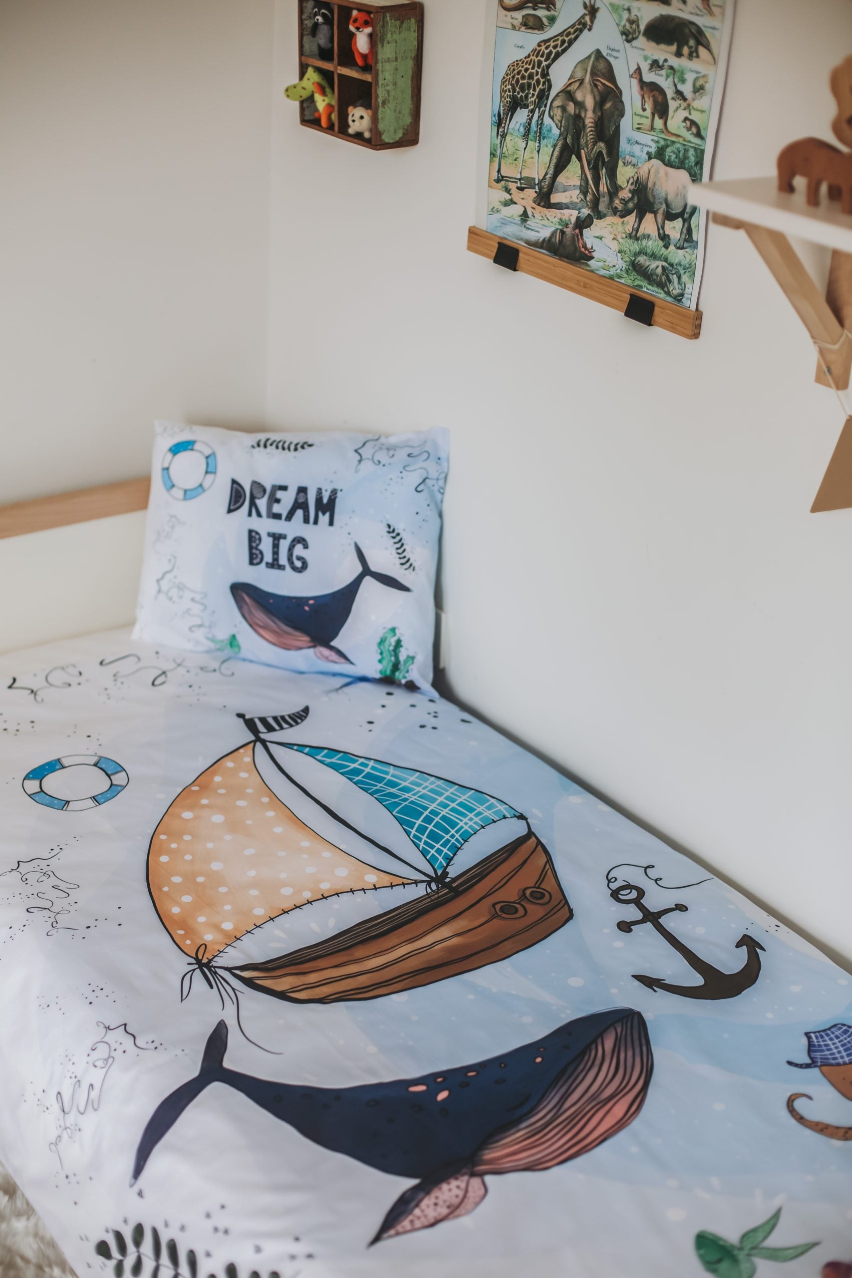 Whale Duvet Cover and Pillow Case - Blzandco