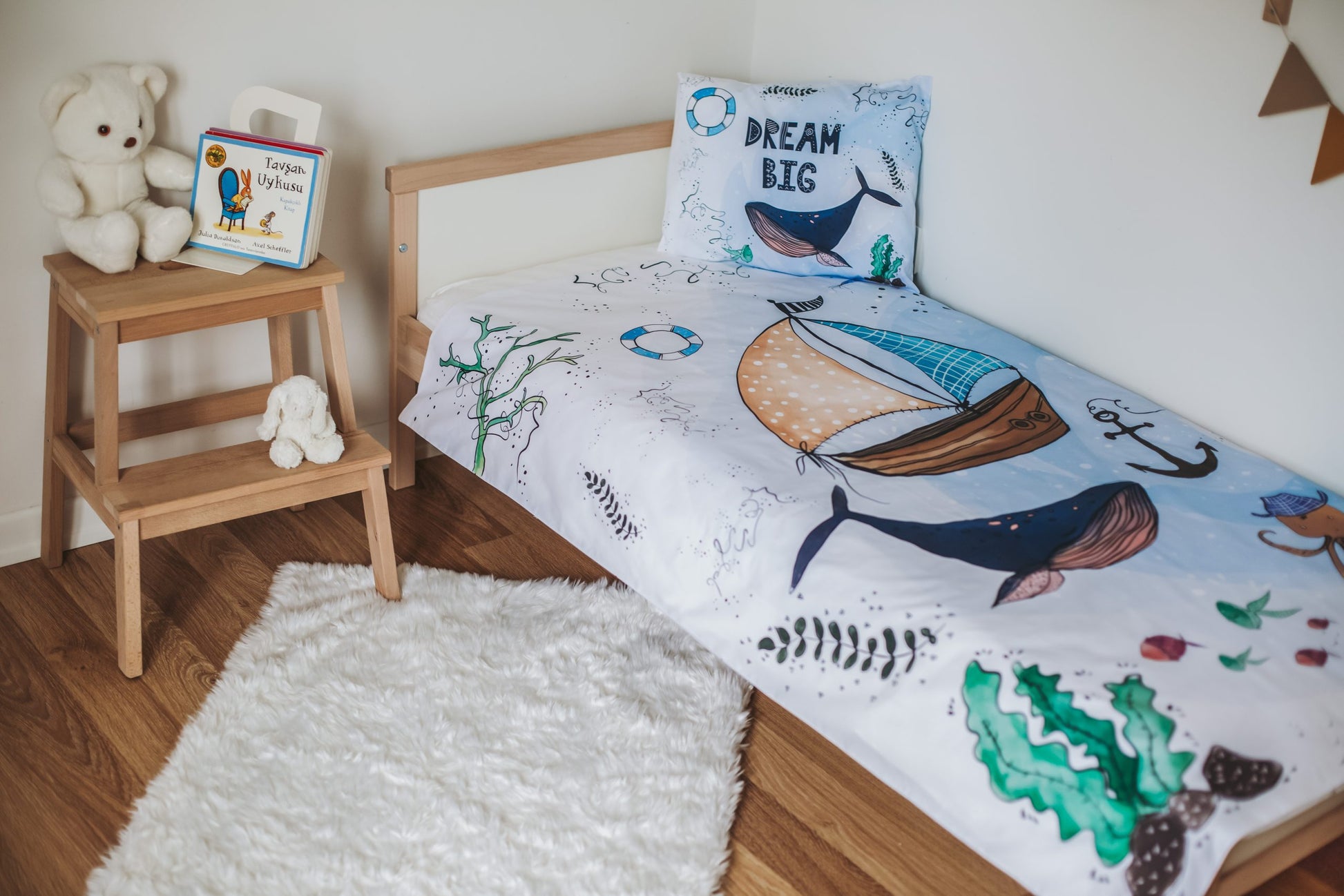 Whale Duvet Cover and Pillow Case - Blzandco