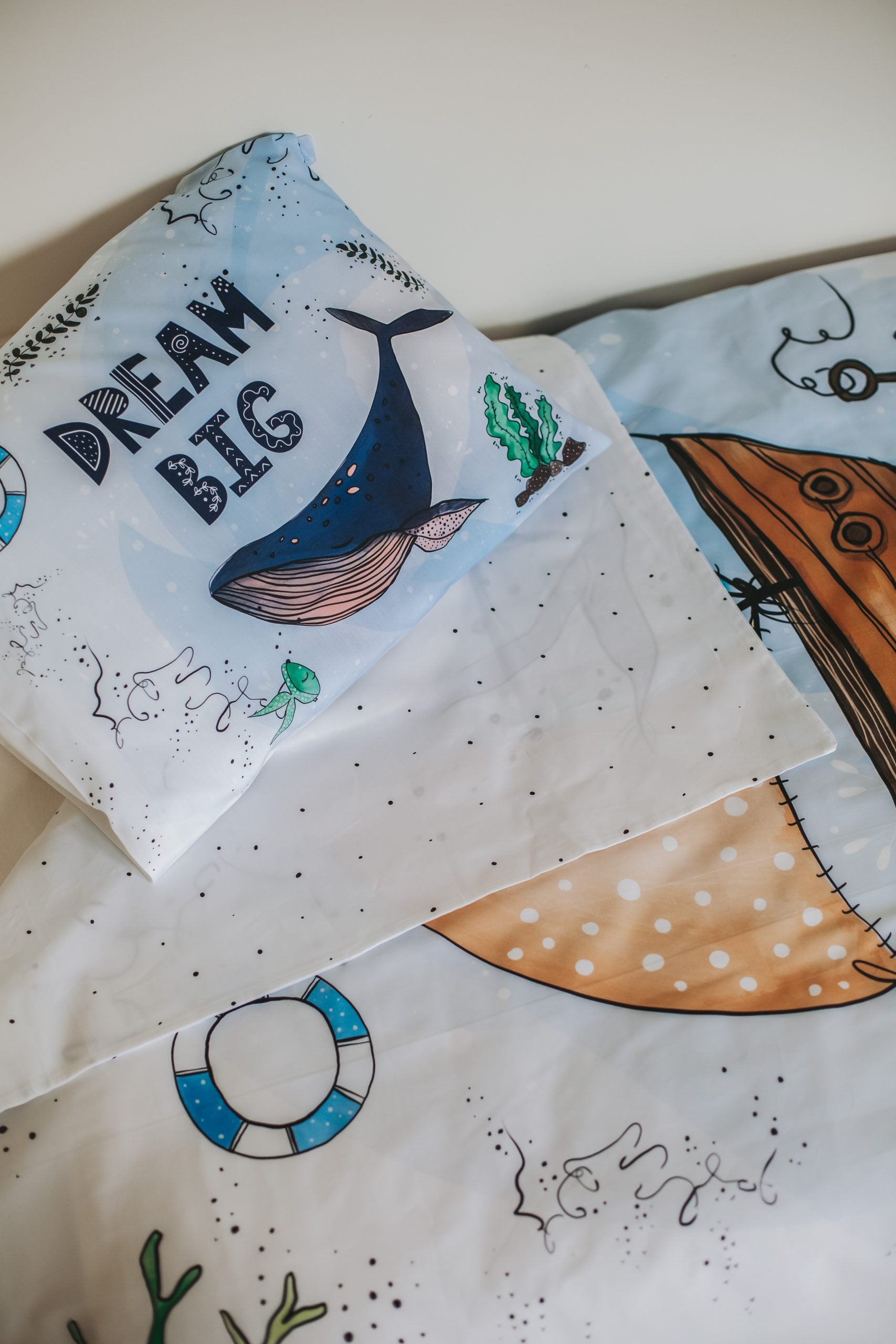 Whale Duvet Cover and Pillow Case - Blzandco