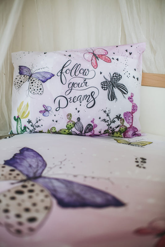 Butterfly Duvet Cover and Pillow Case