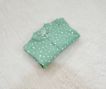 Green and White Dots Bodysuit