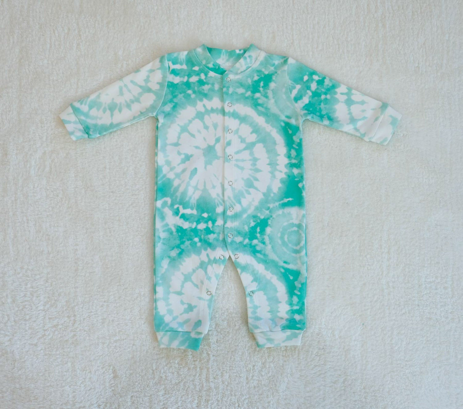 Green Batik Baby Bodysuit &amp; Hat - Blzandco