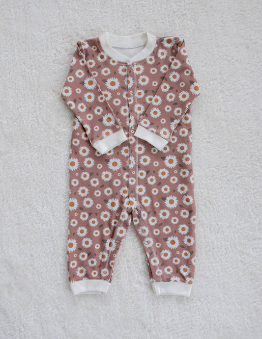 Dark Sunflower Baby Bodysuit