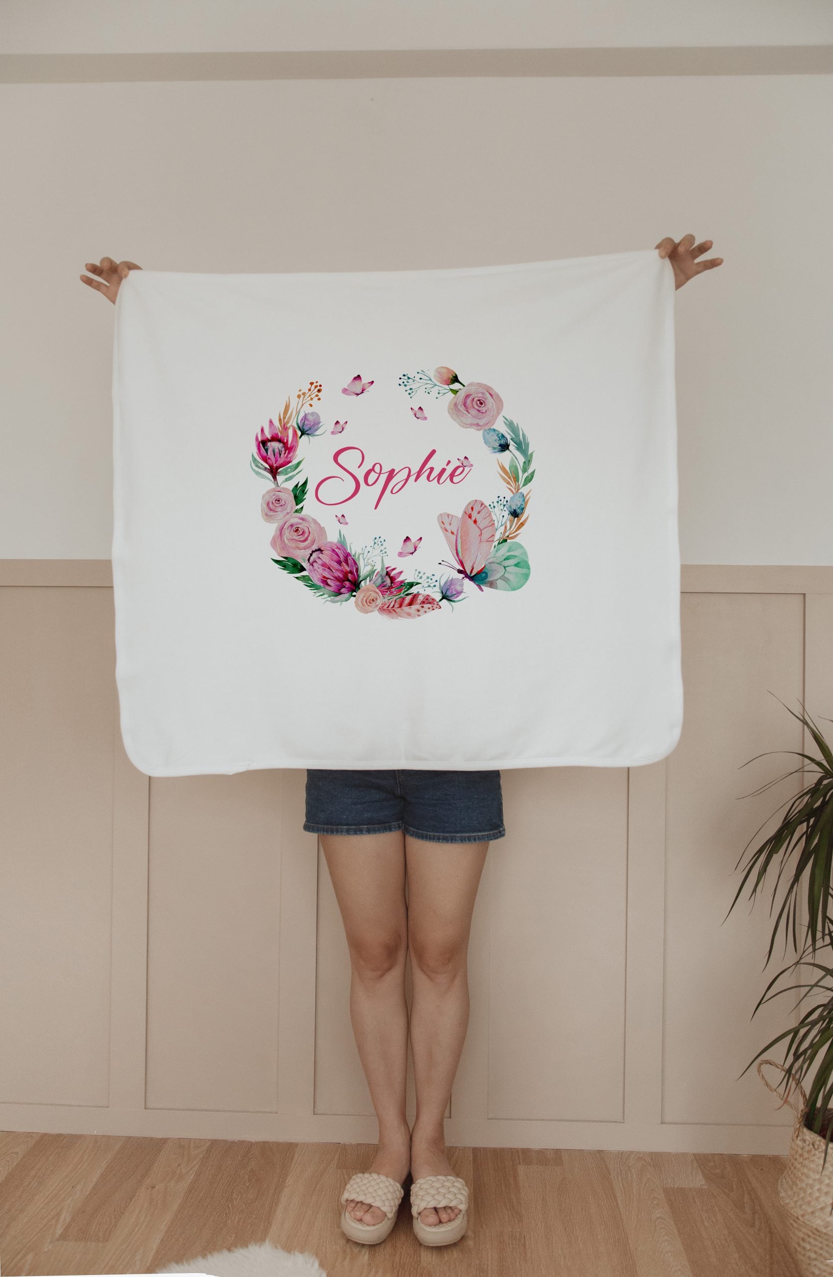 Butterfly Personalized Blanket