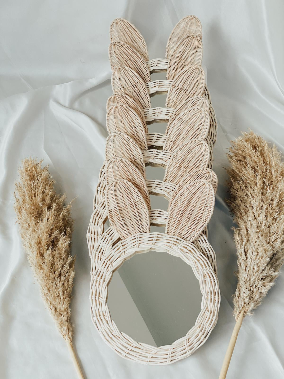 Rattan Bunny Mirror - Blzandco
