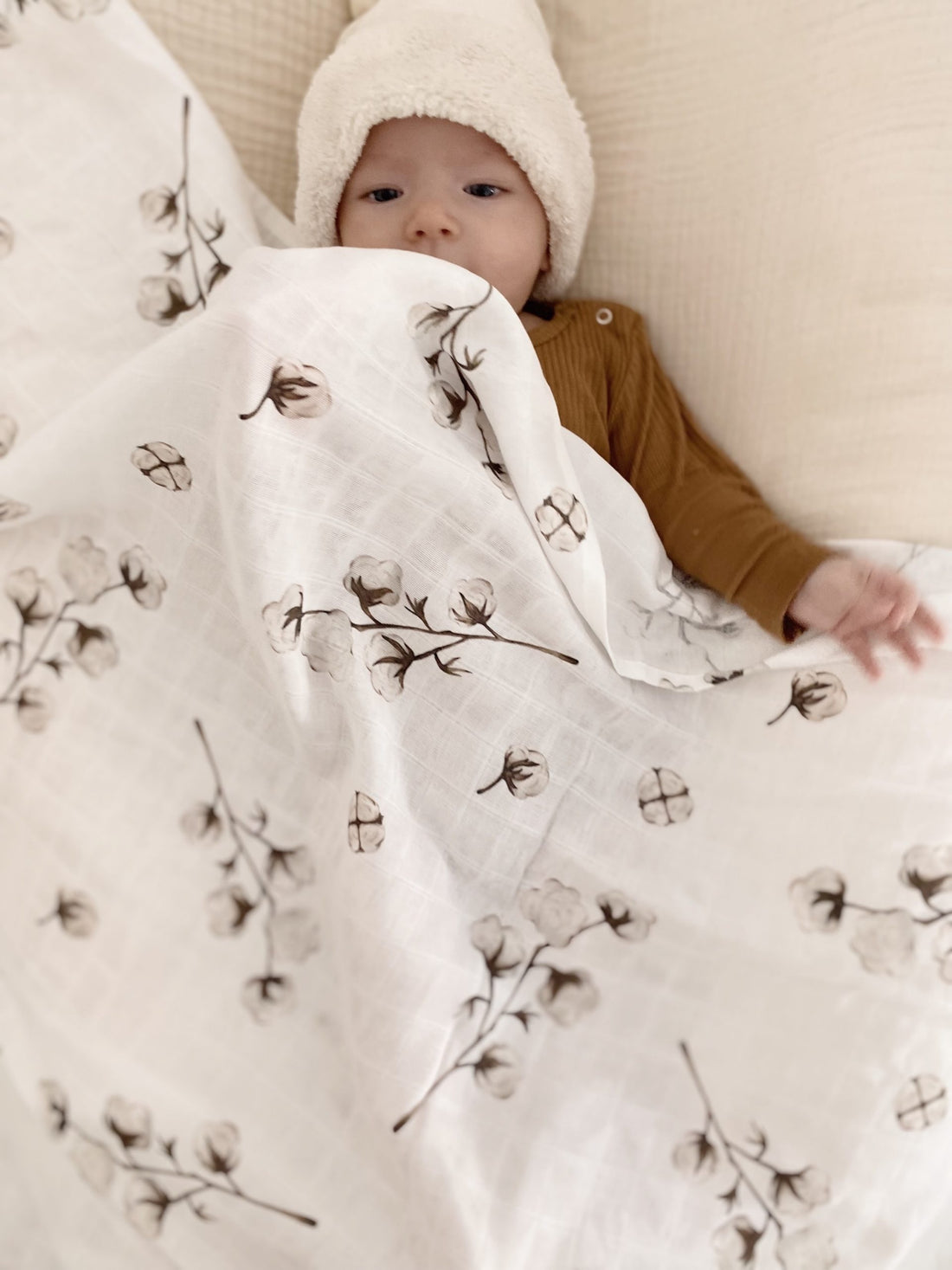Cotton Flower Muslin Swaddle - Blzandco