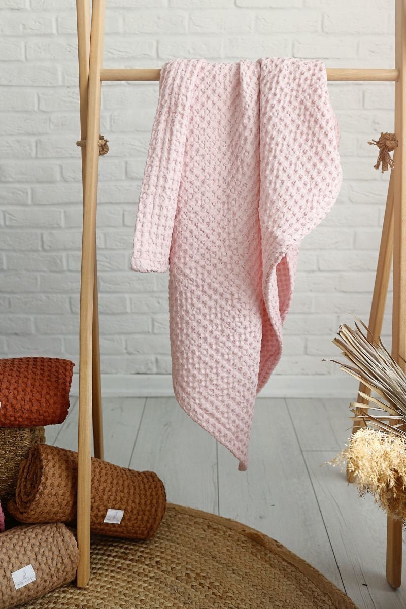 Waffle Linen Blanket - Blzandco