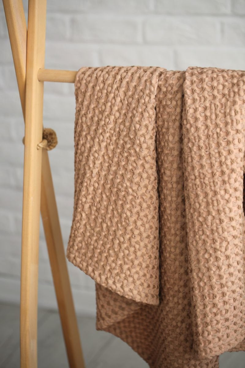 Waffle Linen Blanket - Blzandco
